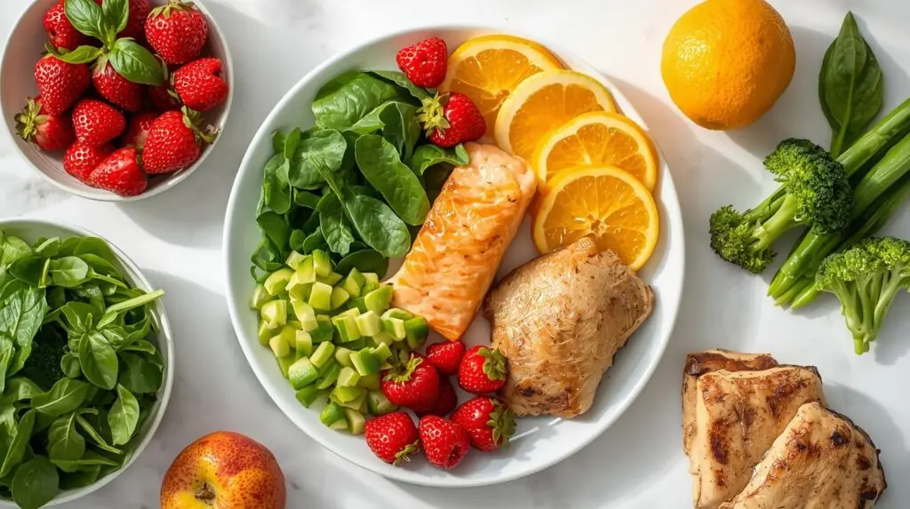 Pérdida de peso-comida saludable