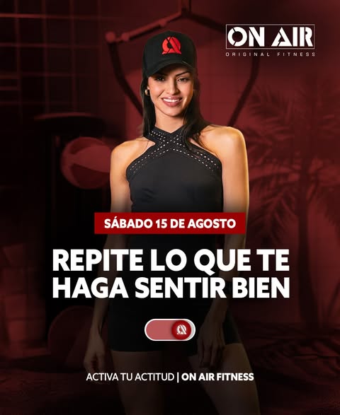Festivo o no, el movimiento no falla.
Repite lo que te haga sentir bien, eso es lo único que importa. 🔥
ON AIR Fitness 🔴